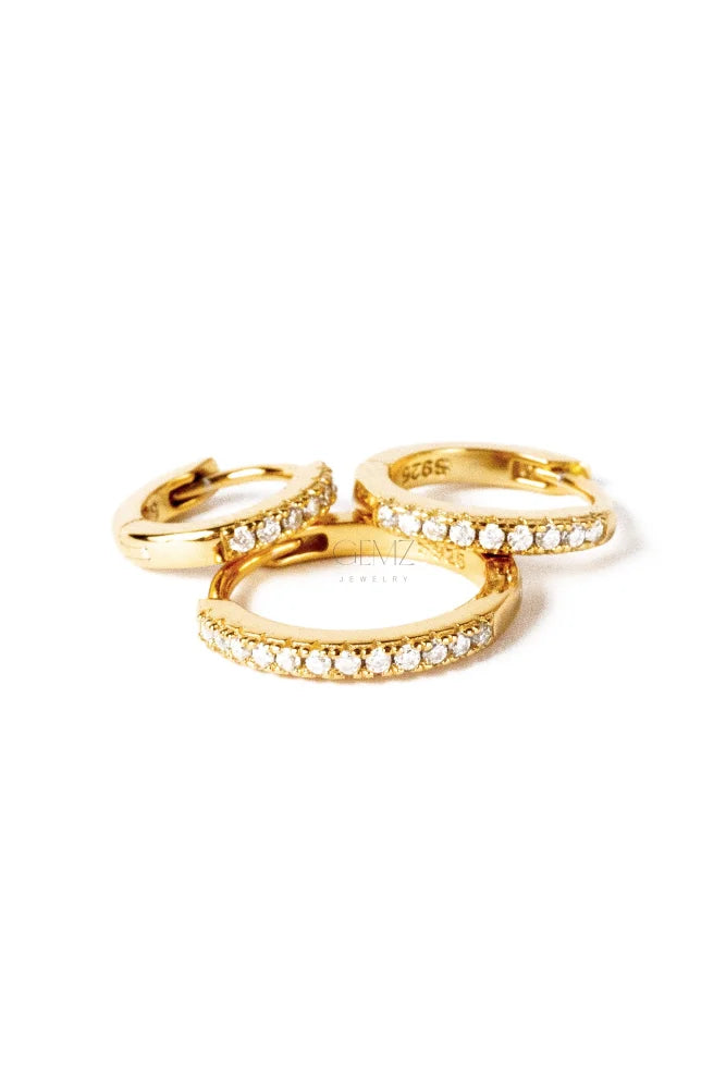 Pavé Hoop Earring Set