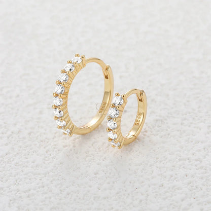 Pavé Stones Hoop Set